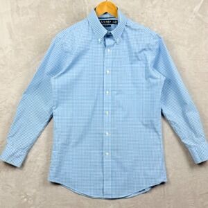 Lauren Ralph Lauren Mens Slim Fit Stretch Non Iron‎ Dress Shirt Check Size 32-33